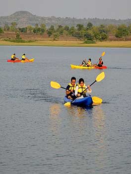 Kayaking At Kotpally Fresh Water Reservoir