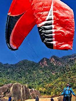 Paragliding At Banjara Hills - Telangana
